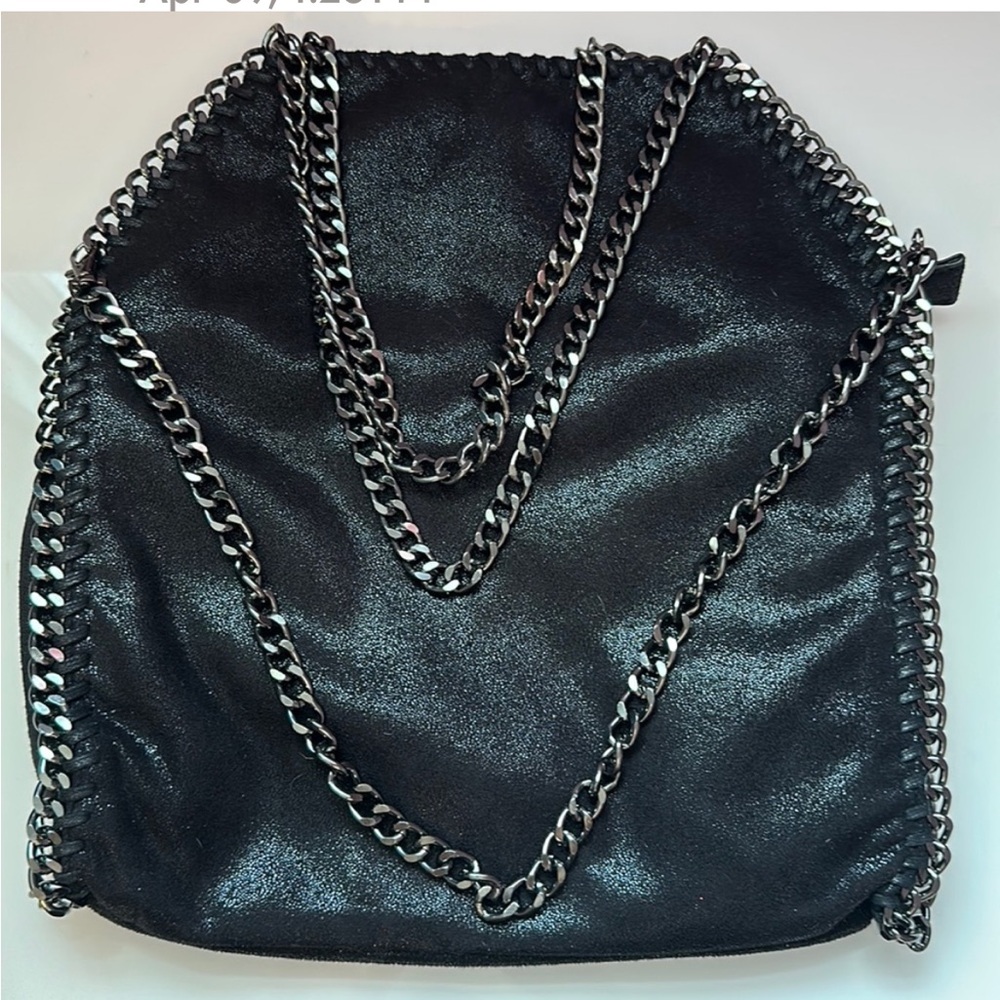 Unique Beautiful Purse Laced Together With Rope And Nichol Chain.